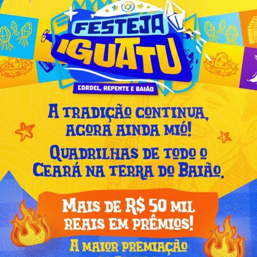Festeja Iguatu deve movimentar até R$ 1,8 milhão na economia do município, estima Secretaria de Cultura